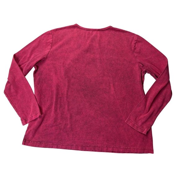 Bfofo Designs Long Sleeve Magenta Shirt With Graphic Print size XL - Picture 4 of 6